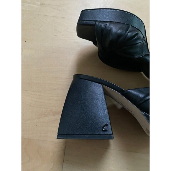CIRCUS NY Sam Edelman "Marianna" sandal slide black block heel. - Picture 4 of 10